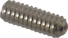 Value Collection - #2-56 UNC, 1/4" OAL, Cup Point Set Screw - Grade 18-8 Stainless Steel, 0.035" Key - Eagle Tool & Supply