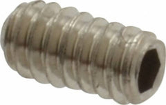 Value Collection - #3-48 UNC, 3/16" OAL, Cup Point Set Screw - Grade 18-8 Stainless Steel, 0.05" Key - Eagle Tool & Supply