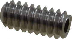 Value Collection - #4-40 UNC, 1/4" OAL, Cup Point Set Screw - Grade 18-8 Stainless Steel, 0.05" Key - Eagle Tool & Supply