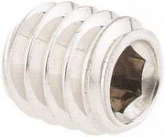 Value Collection - #8-32 UNC, 3/16" OAL, Cup Point Set Screw - Grade 18-8 Stainless Steel, 5/64" Key - Eagle Tool & Supply