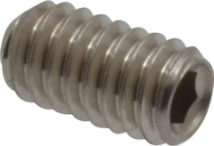 Value Collection - #8-32 UNC, 5/16" OAL, Cup Point Set Screw - Grade 18-8 Stainless Steel, 5/64" Key - Eagle Tool & Supply