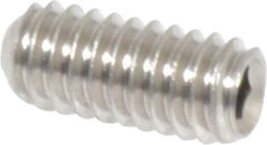 Value Collection - #8-32 UNC, 3/8" OAL, Cup Point Set Screw - Grade 18-8 Stainless Steel, 5/64" Key - Eagle Tool & Supply