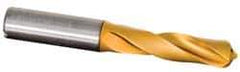 Kennametal - 0.262" 135° Solid Carbide Jobber Drill - TiAlN Finish, Right Hand Cut, Spiral Flute, Straight Shank, 3.58" OAL, Standard Point - Eagle Tool & Supply