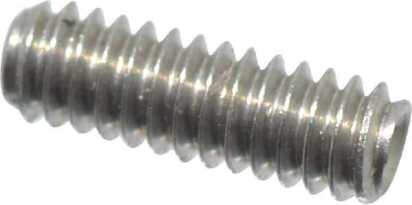 Value Collection - #0-80 UNF, 3/16" OAL, Cup Point Set Screw - Grade 18-8 Stainless Steel, 0.028" Key - Eagle Tool & Supply