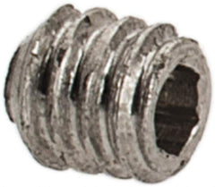 Value Collection - #1-72 UNF, 1/16" OAL, Cup Point Set Screw - Grade 18-8 Stainless Steel, 0.035" Key - Eagle Tool & Supply