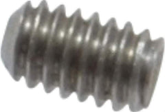 Value Collection - #1-72 UNF, 1/8" OAL, Cup Point Set Screw - Grade 18-8 Stainless Steel, 0.035" Key - Eagle Tool & Supply
