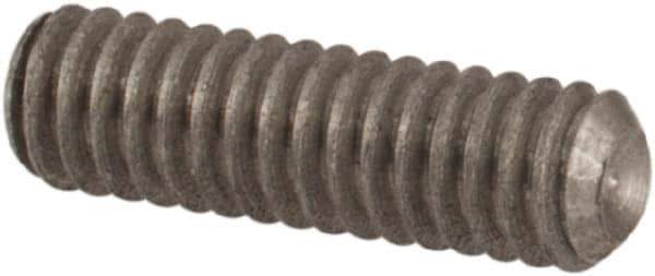 Value Collection - #1-72 UNF, 1/4" OAL, Cup Point Set Screw - Grade 18-8 Stainless Steel, 0.035" Key - Eagle Tool & Supply