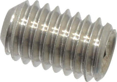 Value Collection - #10-32 UNF, 5/16" OAL, Cup Point Set Screw - Grade 18-8 Stainless Steel, 3/32" Key - Eagle Tool & Supply