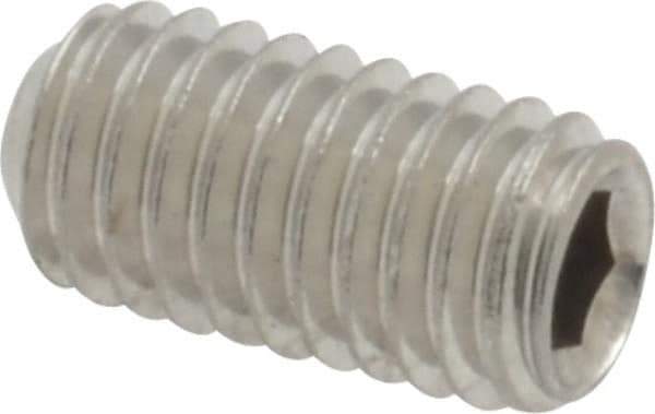 Value Collection - #10-32 UNF, 3/8" OAL, Cup Point Set Screw - Grade 18-8 Stainless Steel, 3/32" Key - Eagle Tool & Supply