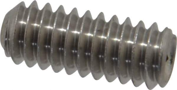 Value Collection - 1/4-20 UNC, 5/8" OAL, Cup Point Set Screw - Grade 18-8 Stainless Steel, 1/8" Key - Eagle Tool & Supply