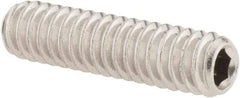 Value Collection - 1/4-20 UNC, 1" OAL, Cup Point Set Screw - Grade 18-8 Stainless Steel, 1/8" Key - Eagle Tool & Supply