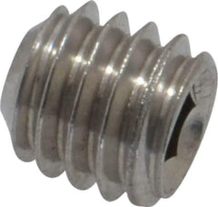 Value Collection - 5/16-18 UNC, 5/16" OAL, Cup Point Set Screw - Grade 18-8 Stainless Steel, 3/32" Key - Eagle Tool & Supply