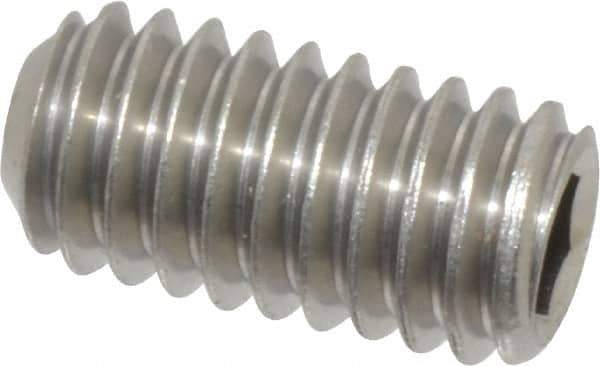 Value Collection - 5/16-18 UNC, 5/8" OAL, Cup Point Set Screw - Grade 18-8 Stainless Steel, 3/32" Key - Eagle Tool & Supply