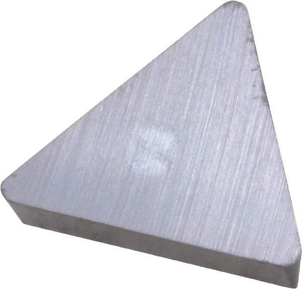 Kennametal - TPG322 Grade KC5010 Carbide Turning Insert - TiAlN Finish, 60° Triangle, 3/8" Inscr Circle, 1/8" Thick, 1/32" Corner Radius - Eagle Tool & Supply
