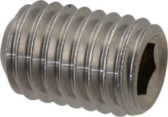 Value Collection - 1/2-13 UNC, 3/4" OAL, Cup Point Set Screw - Grade 18-8 Stainless Steel, 1/4" Key - Eagle Tool & Supply
