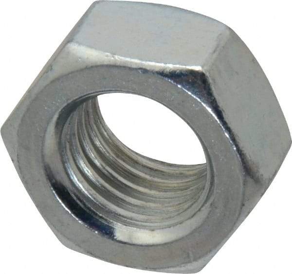 Value Collection - 3/4-10 UNC Grade C Hex Lock Nut with Distorted Thread - 1-1/8" Width Across Flats, 21/32" High, Cadmium Clear-Plated Finish - Eagle Tool & Supply