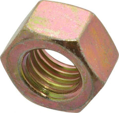 Value Collection - 5/8-11 UNC Steel Right Hand Hex Nut - 15/16" Across Flats, 35/64" High, Zinc Yellow Dichromate Finish - Eagle Tool & Supply