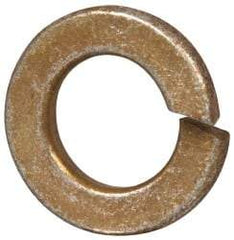 Value Collection - 3/8", 0.377" ID, 0.094" Thick Split Lock Washer - Grade 8 Steel, Zinc Yellow Dichromate Finish, 0.377" Min ID, 0.385" Max ID, 0.68" Max OD - Eagle Tool & Supply