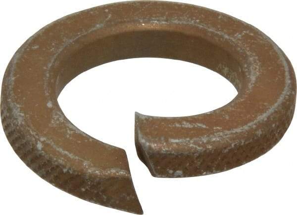 Value Collection - 7/8", 0.878" ID, 0.219" Thick Split Lock Washer - Grade 8 Steel, Zinc Yellow Dichromate Finish, 0.878" Min ID, 0.894" Max ID, 1.459" Max OD - Eagle Tool & Supply