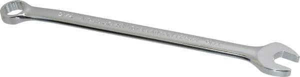 Proto - 7/16" 12 Point Offset Combination Wrench - 15° Offset Angle, 7" OAL, Steel, Chrome Finish - Eagle Tool & Supply