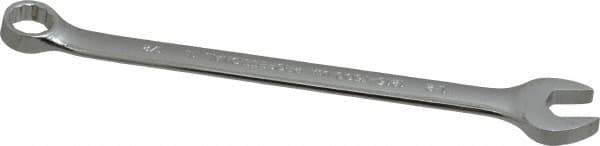 Proto - 1/2" 12 Point Offset Combination Wrench - 15° Offset Angle, 8" OAL, Steel, Chrome Finish - Eagle Tool & Supply