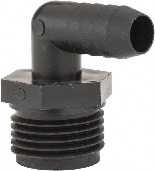 Green Leaf - 3/4 MGHT Garden Hose Fitting - Polypropylene, Male Hose to Barb Connector - Eagle Tool & Supply