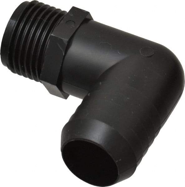 Green Leaf - 3/4 MGHT Garden Hose Adapter - Polypropylene, Male Hose to Barb Connector - Eagle Tool & Supply