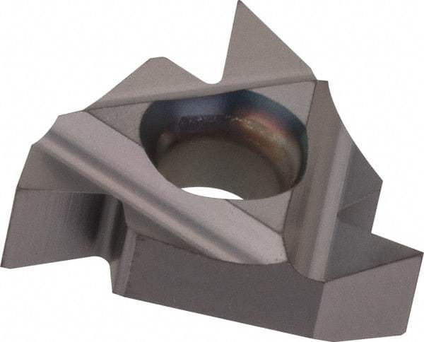 Kennametal - 16NR Internal Right Hand 48-8 Partial Profile 55° Laydown Threading Insert - Grade KC5025, TiAlN Coated Carbide, 9.53mm Inscribed Circle - Eagle Tool & Supply