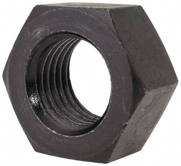 Value Collection - M36x4.00 Steel Right Hand Hex Nut - 55mm Across Flats, 29mm High, Uncoated - Eagle Tool & Supply