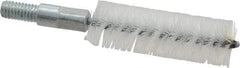 Value Collection - 3/4" Diam Helical Stainless Steel Tube Brush - Double Spiral, 0.012" Filament Diam, 2-23/64" Brush Length, 4" OAL, 5/16-18 Male Shank - Eagle Tool & Supply