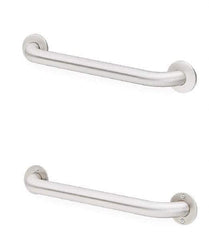 Bradley - Washroom Partition Stainless Steel Grab Bar - 42 Inch Long, Compatible with Shower and Toilet Stalls - Eagle Tool & Supply