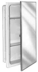 Bradley - 3 Shelf Recessed Mount Metal Medicine Cabinet - 26" High x 16" Wide x 4-1/2" Deep, Adjustable Shelves - Eagle Tool & Supply