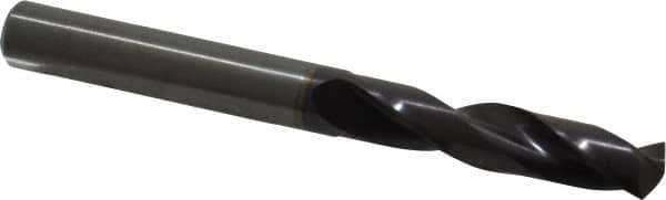 Guhring - 0.315" 140° Spiral Flute Solid Carbide Screw Machine Drill Bit - FIREX Finish, Right Hand Cut, 41mm Flute Length, 79mm OAL, SU Point, Straight Shank - Eagle Tool & Supply