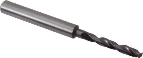 Guhring - 3.7mm 140° Solid Carbide Jobber Drill - FIREX Finish, Right Hand Cut, Spiral Flute, Straight Shank, 66mm OAL, SU Point - Eagle Tool & Supply