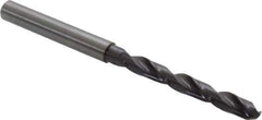 Guhring - 0.2008" 140° Solid Carbide Jobber Drill - FIREX Finish, Right Hand Cut, Spiral Flute, Straight Shank, 82mm OAL, SU Point - Eagle Tool & Supply