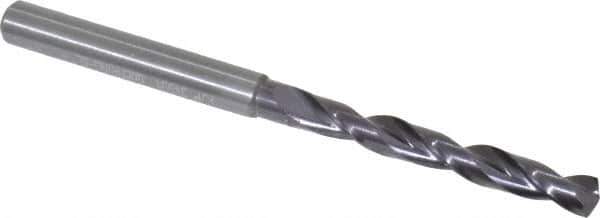 Guhring - 13/64" 140° Solid Carbide Jobber Drill - FIREX Finish, Right Hand Cut, Spiral Flute, Straight Shank, 82mm OAL, SU Point - Eagle Tool & Supply