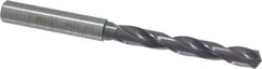 Guhring - Letter H 140° Solid Carbide Jobber Drill - FIREX Finish, Right Hand Cut, Spiral Flute, Straight Shank, 91mm OAL, SU Point - Eagle Tool & Supply