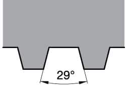 Kennametal - 16NR Internal Right Hand 14 Stub Acme Laydown Threading Insert - Grade KC5025, TiAlN Coated Carbide, 9.53mm Inscribed Circle - Eagle Tool & Supply