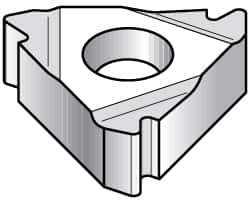 Kennametal - 16NR Internal Right Hand 10 API Round Laydown Threading Insert - Grade KC5025, TiAlN Coated Carbide, 9.53mm Inscribed Circle - Eagle Tool & Supply