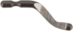 Shaviv - B10 Right-Handed High Speed Steel Deburring Swivel Blade - Use on Hole Edge & Straight Edge Surfaces, Adjustable - Eagle Tool & Supply