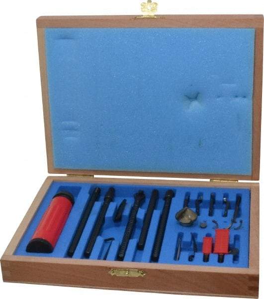 Shaviv - 21 Piece Carbide, High Speed Steel Blade Hand Deburring Tool Set - B, C, D, E, F Blade Holder, B10, B20, B30, B50, B60, B70;C40, C42;D80;E100, E200, E300, E350, E600;F20 Blades, For Flat Surface, Hole Edge, Straight Edge - Eagle Tool & Supply