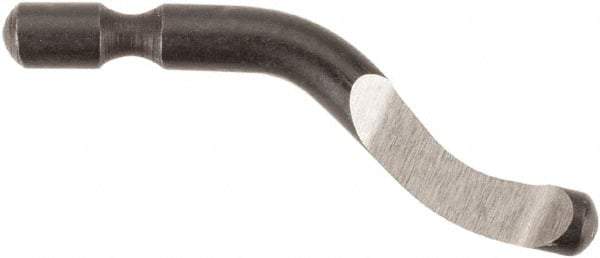 Noga - N1 Right-Handed High Speed Steel Deburring Swivel Blade - Use on Cross Hole, Hole Edge & Straight Edge Surfaces - Eagle Tool & Supply