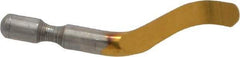 Shaviv - B12P Right-Handed High Speed Steel Deburring Swivel Blade - Use on Hole Edge & Straight Edge Surfaces, Adjustable - Eagle Tool & Supply