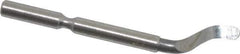 Shaviv - E100C Right-Handed Carbide Deburring Swivel Blade - Use on Hole Edge & Straight Edge Surfaces, Adjustable - Eagle Tool & Supply