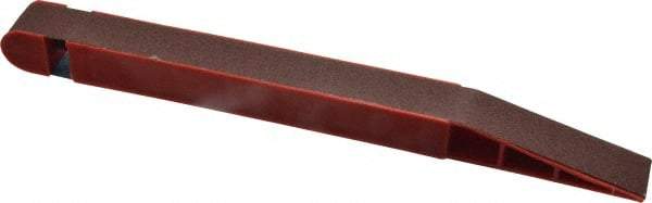 Lumberton Industries - 120 Grit Red Abrasive Belt Stick - 3/4 Inches Wide x 10 Inches Long - Eagle Tool & Supply