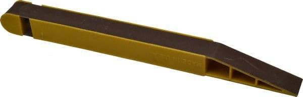 Lumberton Industries - 400 Grit Yellow Abrasive Belt Stick - 3/4 Inches Wide x 10 Inches Long - Eagle Tool & Supply
