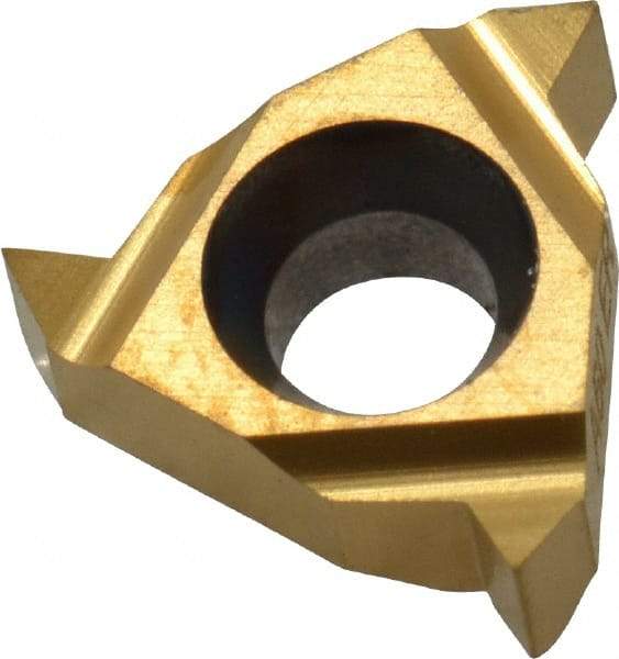 Carmex - 11ER External Right Hand 48-16 Partial Profile 60° Laydown Threading Insert - Grade BXC, TiN Coated Carbide - Eagle Tool & Supply