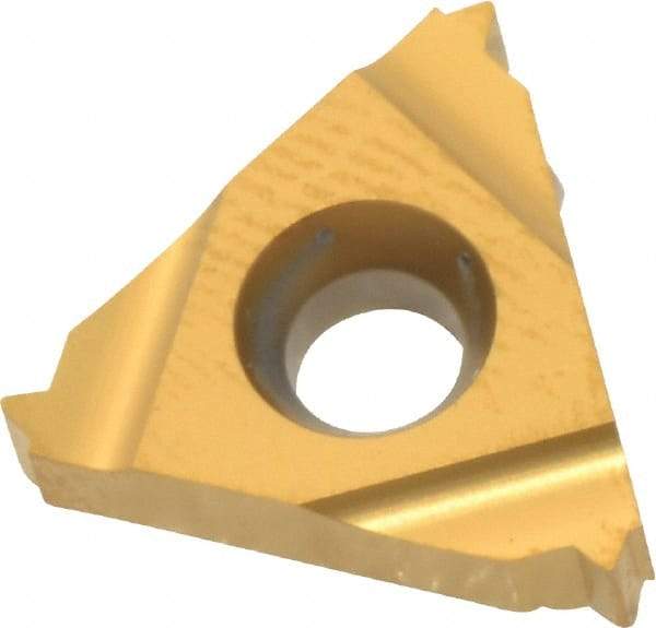 Carmex - 16ER External Right Hand 18 UN Laydown Threading Insert - Grade BXC, TiN Coated Carbide - Eagle Tool & Supply