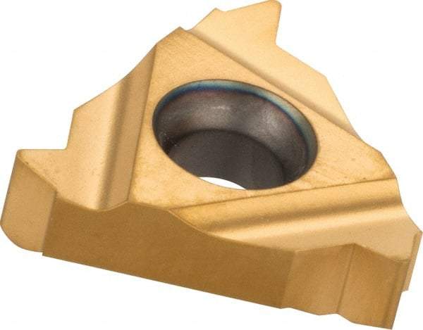Carmex - 16ER External Right Hand 10 UN Laydown Threading Insert - Grade BXC, TiN Coated Carbide - Eagle Tool & Supply