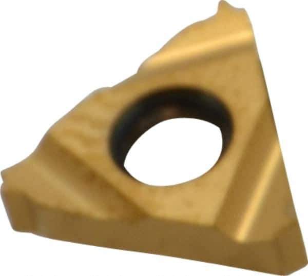 Carmex - 16IR Internal Right Hand 18 UN Laydown Threading Insert - Grade BXC, TiN Coated Carbide - Eagle Tool & Supply